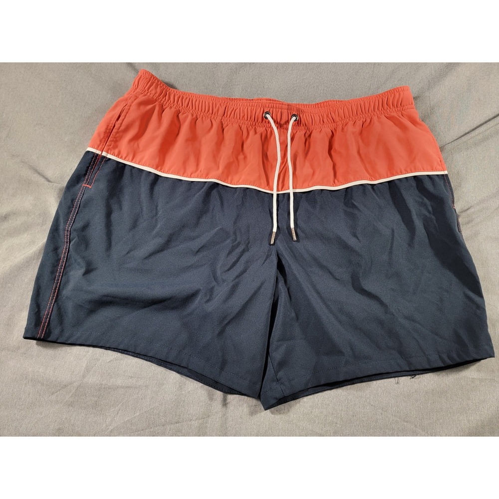 Abercrombie Fitch XL‎ Colorblock Swim Trunks Mesh Lined Stretch Shorts Pockets